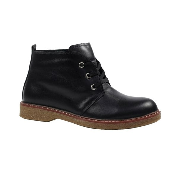 Lunar Women's Claire II Leather Ankle Boots - Black