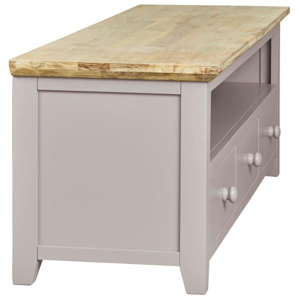 Statement Furniture Florence Large Wooden TV Stand with 3 Drawers and Shelf