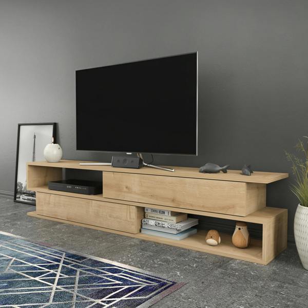 Decorotika Cortez Modern Tv Stand Tv Unit TV Cabinet for Tv's up to 72"