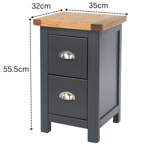 Core Products Dunkeld 2-Drawer Petite Bedside Cabinet