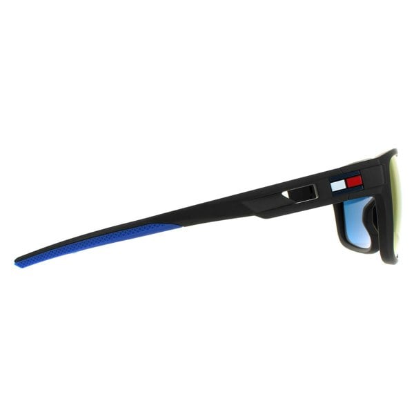 Tommy Hilfiger Sunglasses TH 1952/S 0VK MI Matt Black Blue Orange Mirror