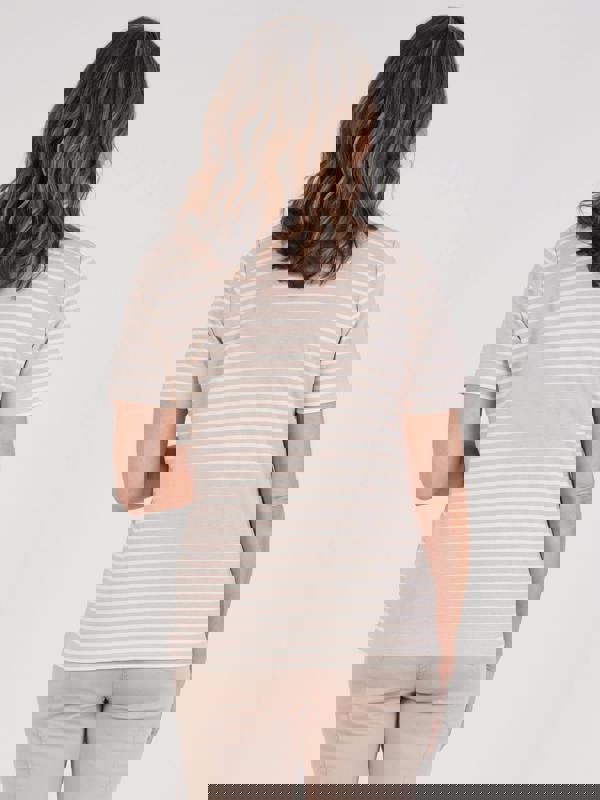 TIGI Cross Cut Detail Stripe Top