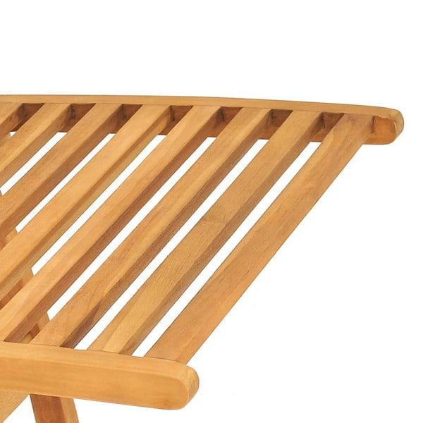 Berkfield Sun Lounger Solid Teak Wood