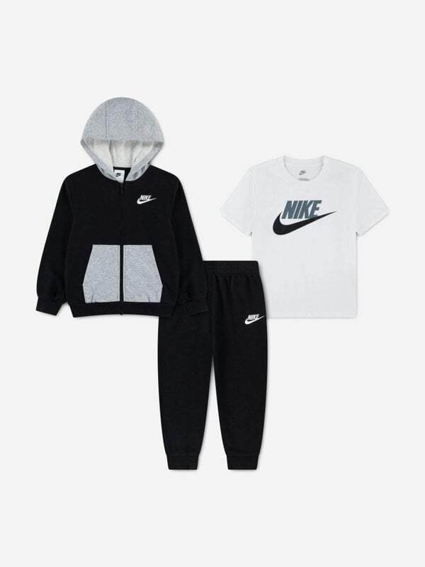 Nike Boys Lifestyle Hoody Tracksuit in Black