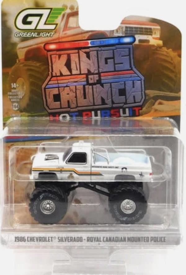 MCSlots 1986 Chevrolet Silverado Royal M Canadian Police 1:64 Greenlight 49170D
