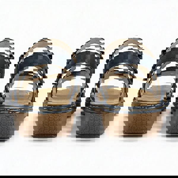 Rieker Rieker 659C7-16 Womens Comfort Sandals Blue