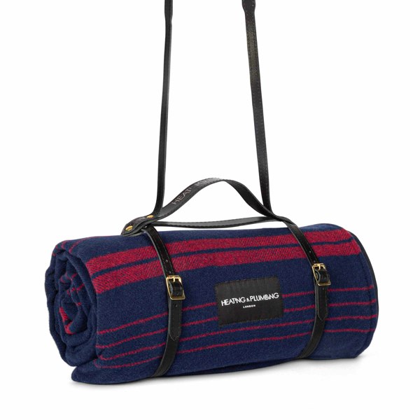 Heating & Plumbing London The Wool & Wax Edition Picnic Blanket - Marine Red