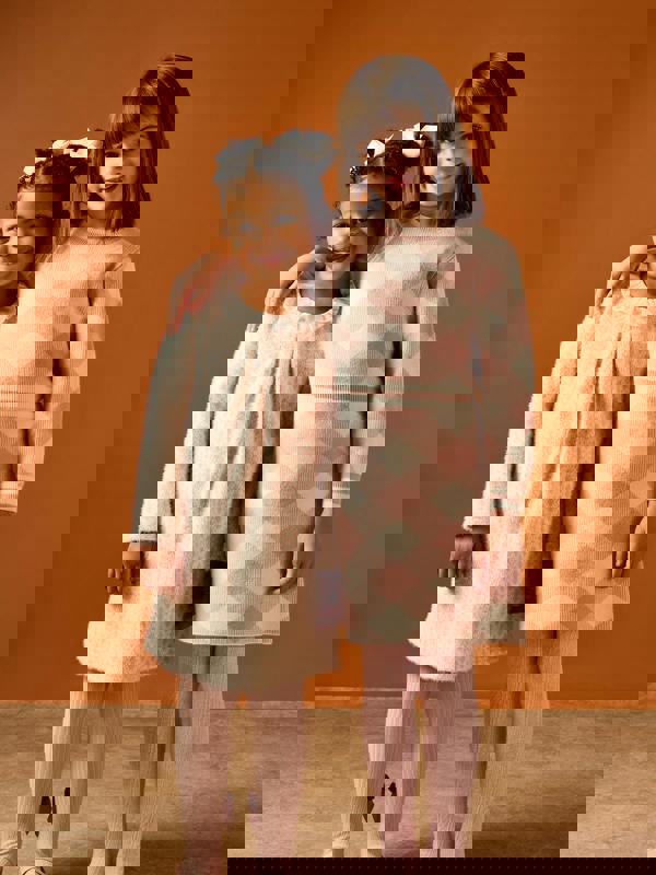 Jammy Pink Jacquard Dress | GWD Clothing