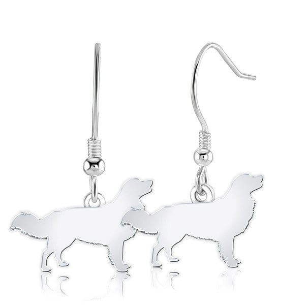 Mylee London Nova Scotia Duck Tolling Retriever Silhouette Silver Earrings