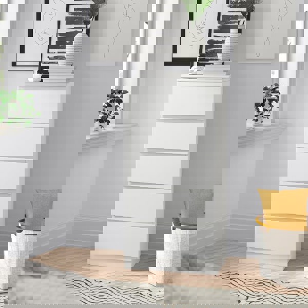 Carlton 5 Drawer Cabinet in Matt White