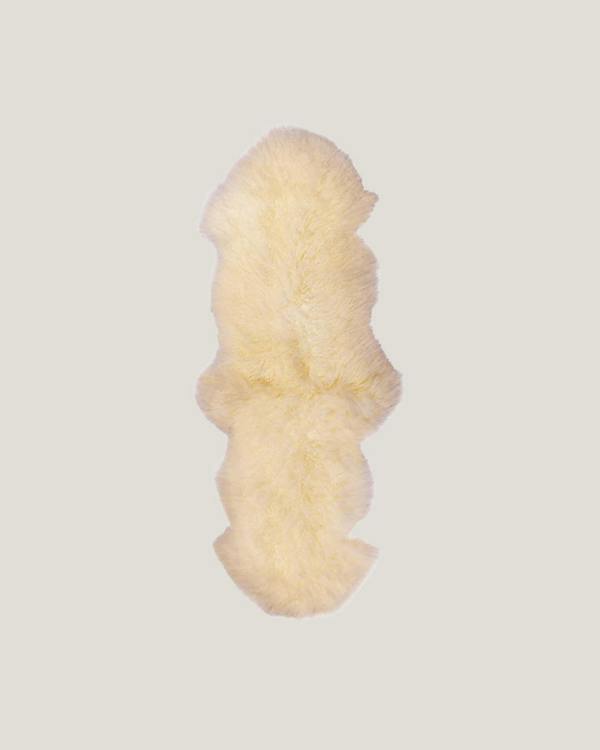 Ivory Mongolian Sheepskin Rug