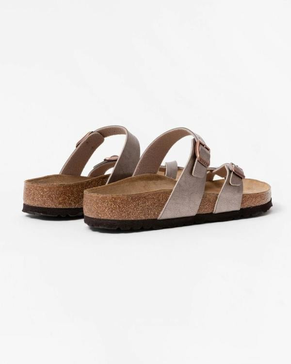 Birkenstock Mayari Birko Flor Womens Sandals - Graceful Taupe - CHO - Designer Womens Sandals