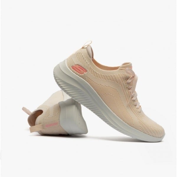 Skechers 149854/NAT ULTRA FLEX 3.0-BIG PLAN Womens Slip-On Natural/Purple