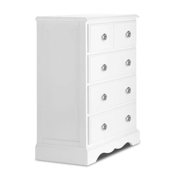 Statement Furniture Romance 2 Over 3 Chest of Drawers with Crystal Handles