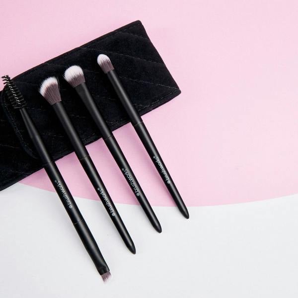 Brushworks Mini Travel Eye Brush Set