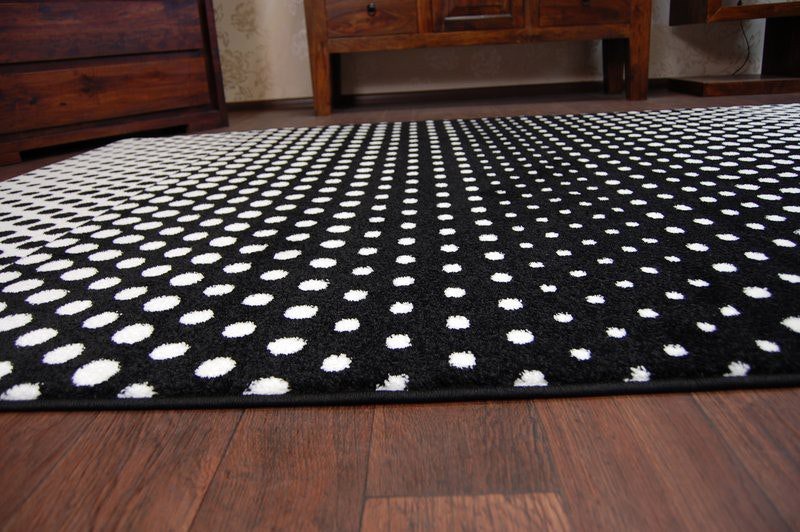 RugsX Sketch Rug - Black & White Gradient Dots