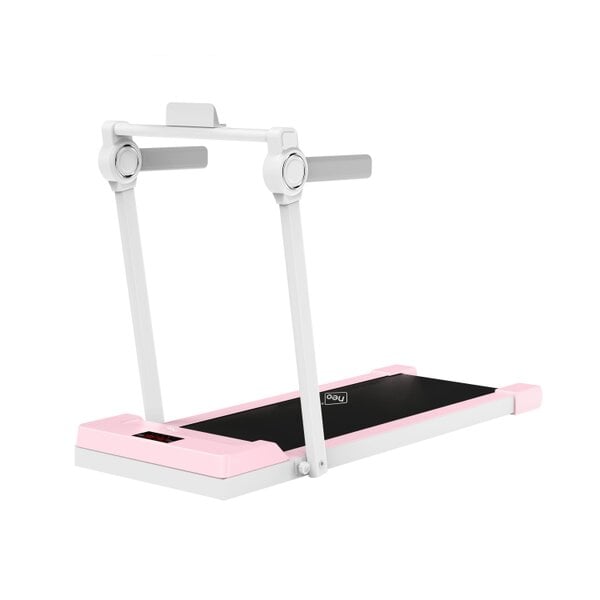 Neo Pink Walking Pad Treadmill with Handrail