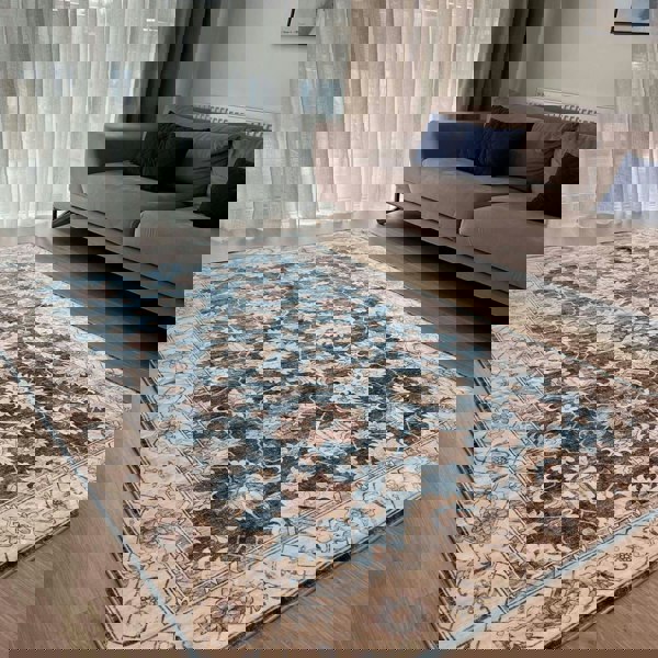 Ultra Soft Machine Washable Rug | Persian Inspired | Jurdar