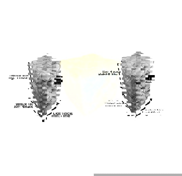 ISTOOLS Dark Grey Square Cube Deep Buttoned Fabric Coffee Table – ISTOOLS