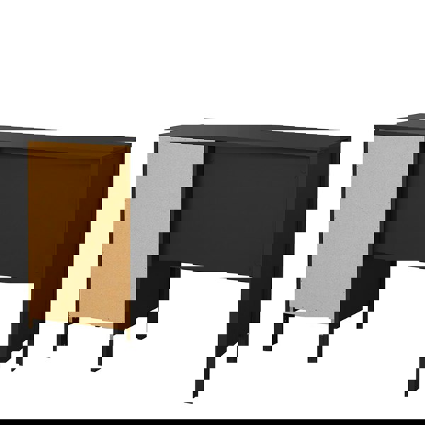 Furniture To Go Madrid Desk 3 drawers Matt Black