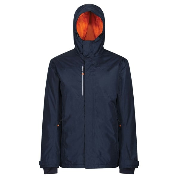 Regatta Mens Thermogen Heated Waterproof Jacket - Navy/Magma Orange