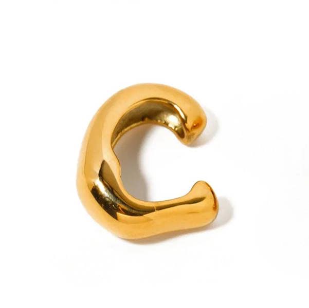 Elk & Bloom Chubby 14k Gold Huggie Hoop Ear Cuff
