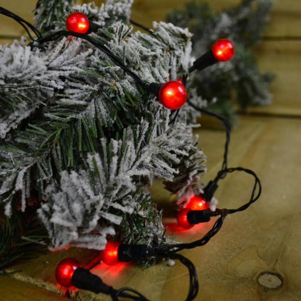 Samuel Alexander 10m 100 LED Premier Multi Action Outdoor Pearl Christmas Lights Red
