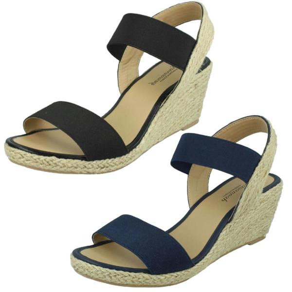 Savannah Ladies Savannah Wide Fit Wedges F2292
