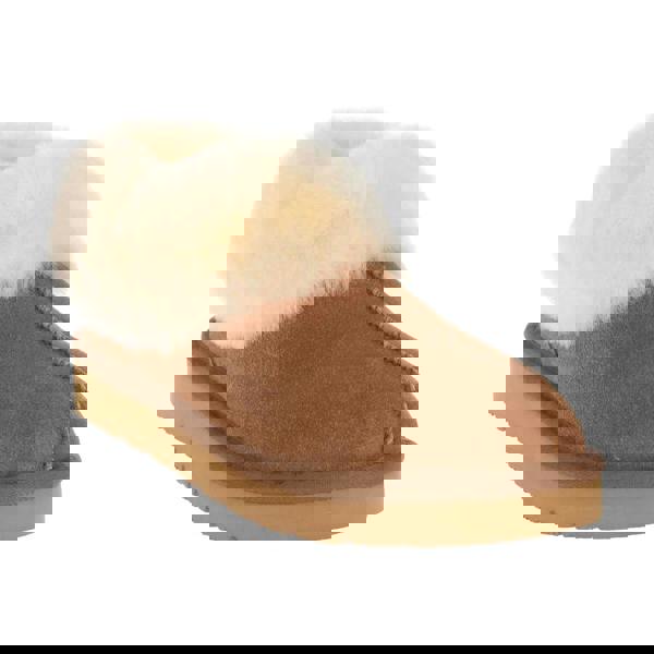 EverAu Womens/Ladies Ibis Suede Slippers - Chestnut - 