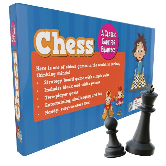 Classic Chess Board Game for Kids Ages 6+ & Adults – Traditional 2 Player Strategy Game, Educational Family Board Game & Chess Set for Beginners