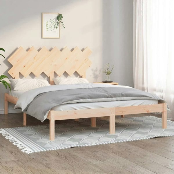 Berkfield Bed Frame 150x200 cm King Size Solid Wood