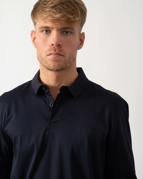BOSS Green Pirol Mens Polo Shirt 50544335 - Dark Blue 402 - CHO - Designer Mens Polo Shirts