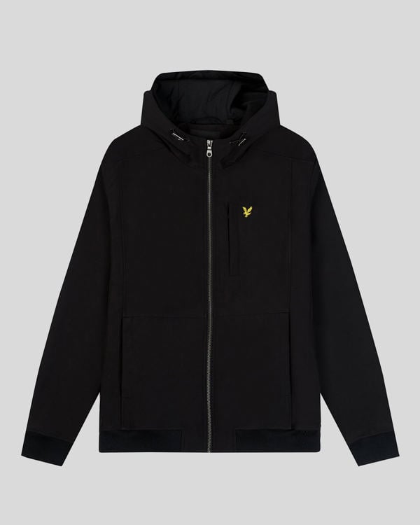 Lyle & Scott Branded Hooded Softshell Jacket - Dark Navy