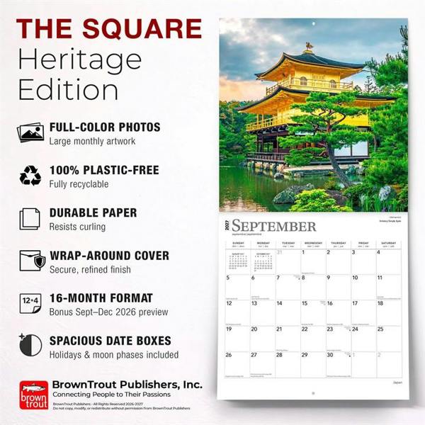 Japan Calendar 2027, Wall Calendars, Month To View, Travel, Gift