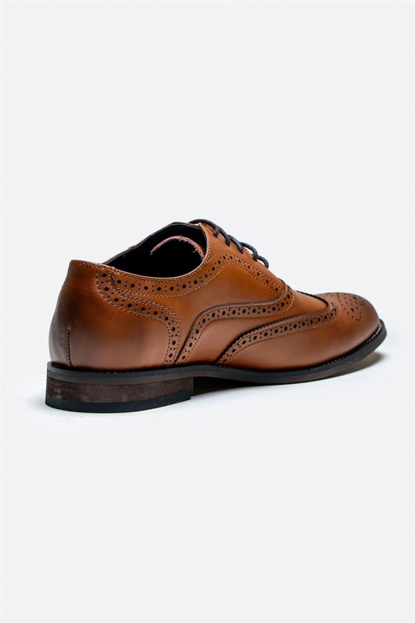 House of Cavani Clark Leather Brogue Shoes