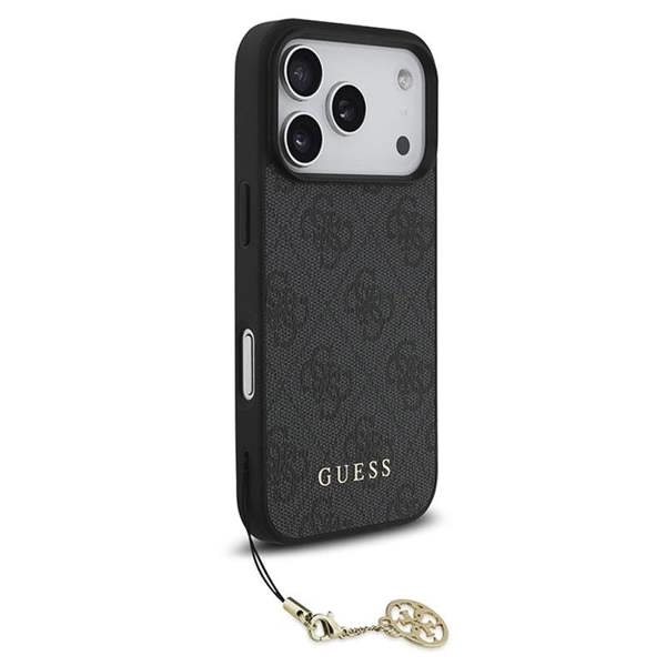 Guess 4G Charms Case for iPhone 17 Pro 6.3" Tone on Tone Grey - GUHMP17LGF4GCK