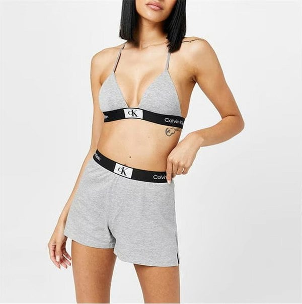 Calvin Klein 1996 LOUNGE Pyjama Shorts Womens Grey Heather