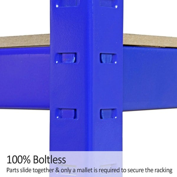 Monster Racking T-Rax Strong Storage Shelves - Blue (120cm W, 45cm D)