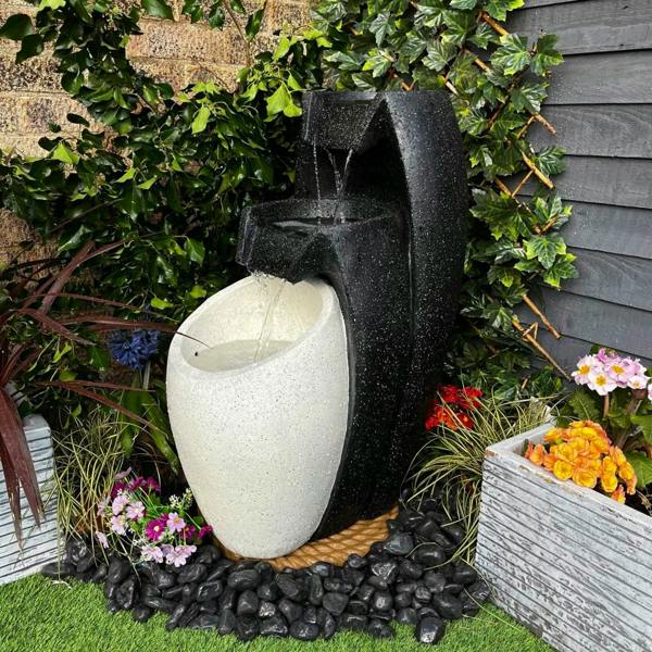Tranquillity Water Features 3 Flowing Vases Contemporary Water Feature
