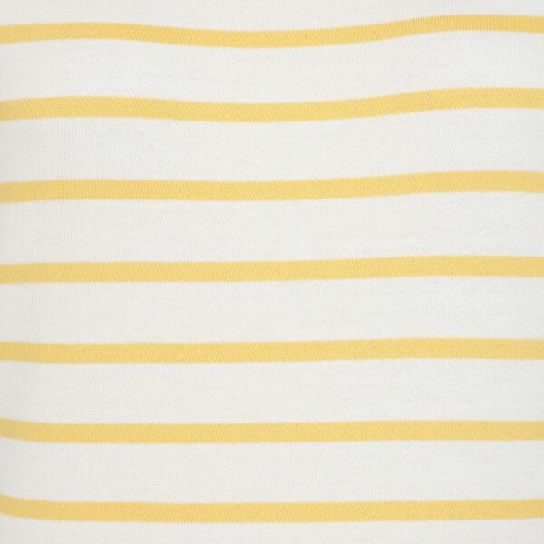 Lazy Jacks LJ8 - Ladies Short Sleeve Striped Breton Top - Lemon
