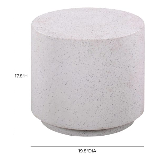 Furniture Edit Terrazzo Light Speckled Indoor or Outdoor Side Table