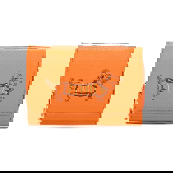 Kitise Dachshund Dog Embroidery Trifold Snap Coin Purse Wallet