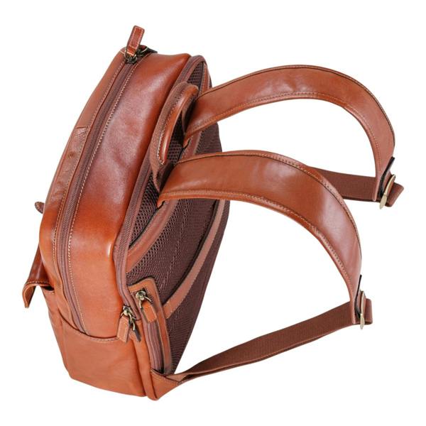 Infinity Leather Genuine Leather Vintage Laptop Backpack Travel Bag - Cove