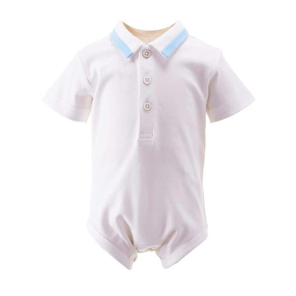 Rachel Riley Blue Piped Bodysuit