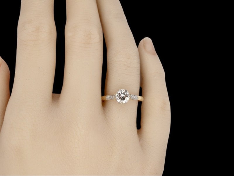 Vintage Tom A vintage diamond solitaire ring