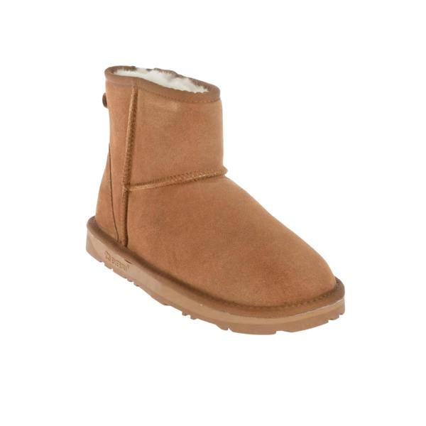 EverAu Womens/Ladies Finch Mini Cow Suede Classic Boots - Chestnut - 