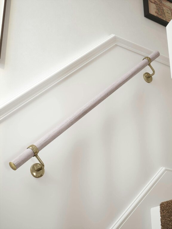 Handrails Direct Wappenbury Grey Straight Flight Handrail