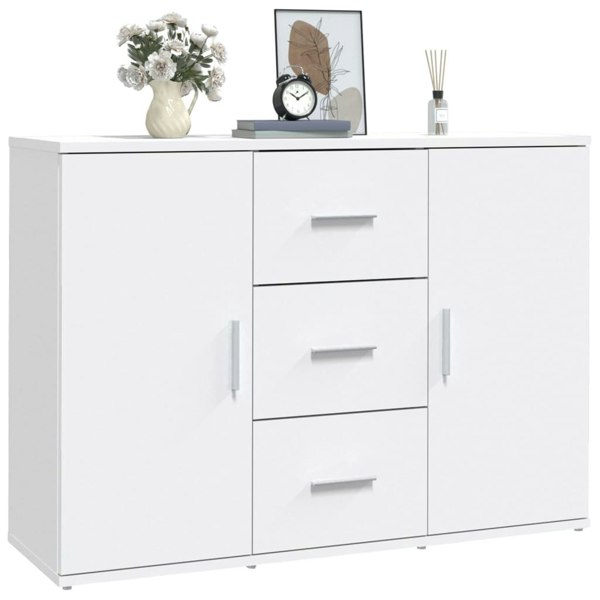 Berkfield Sideboard White 91x29.5x65 cm Engineered Wood