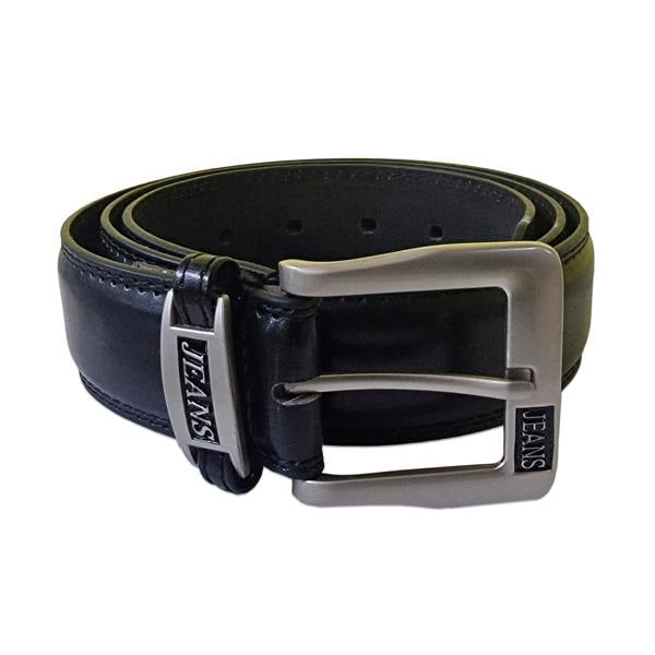 Duke Mens D555 Kenny Bonded Leather Buckle Waist Belt - Black - 