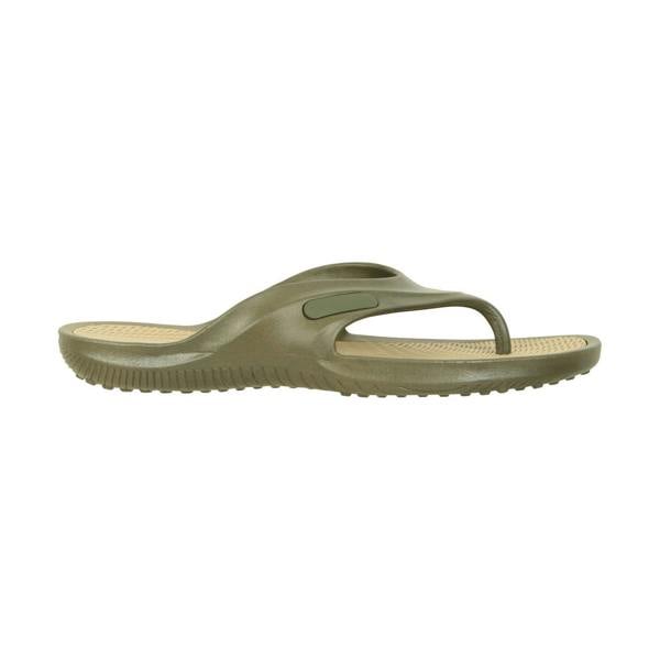 Mountain Warehouse Mens Street Flip Flops - Khaki Green - 